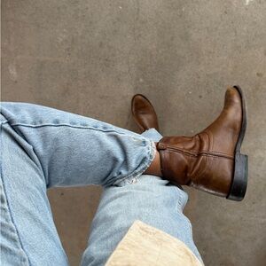 Frye Billy Short  Leather Ankle Boots